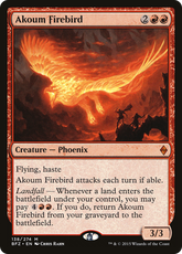Pássaro de Fogo de Akoum / Akoum Firebird - Magic: The Gathering - MoxLand